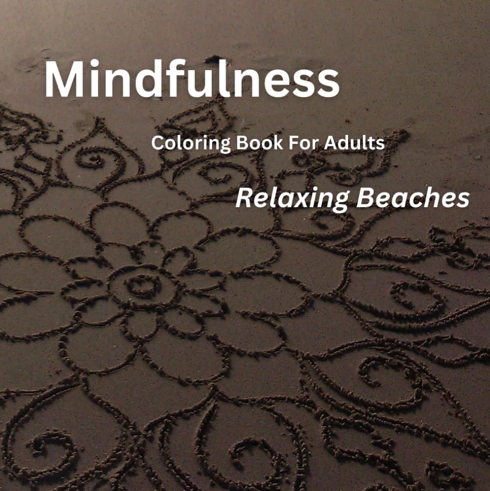 relaxing beaches mandala coloring book for adults
