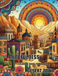 desert town mandala coloring book