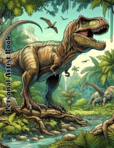Dinoaur sketchbook