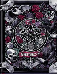Blank goth sketchbook personal artist book
