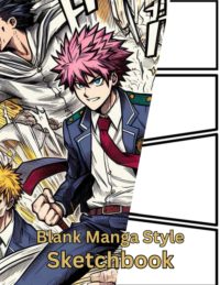 Blank manga sketchbook for boys