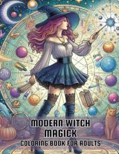 Modern Witch Magick Coloring Book
