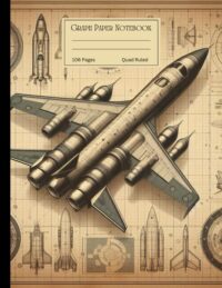 Vintage Jet Engineer Graph Paper Composition Notebook