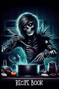 Goth Emo Skeleton Blank Recipe Book