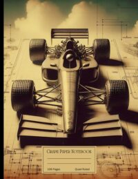Vintage Race Car Graph Paper Notebook