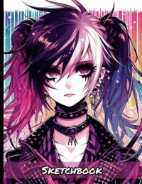 Goth Punk Anime Girl Art Sketchbook