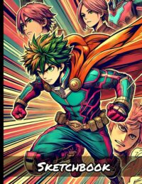 Manga Action Hero Sketchbook blank drawing book pad